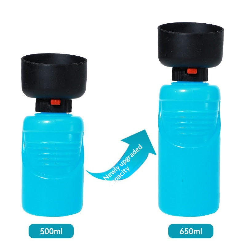 Borraccia portatile a pressione con ciotola integrata per cani e gatti